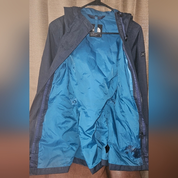 The North Face 3=in=1 Aelian TriClimate Jacket Navy Blue Snow Coat Women's Small - Picture 14 of 16